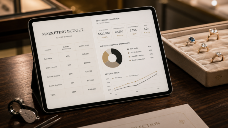 Jewelry Store Digital Marketing Budget Benchmarks for 2026: How Much Should You Spend?