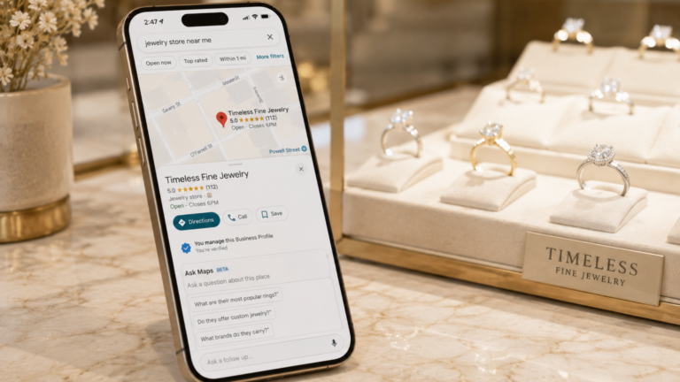 Google Maps Ask Maps Update: What It Means for Local Jewelry Stores